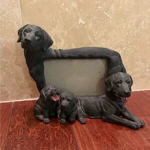 Vintage 4 Black Labrador Family Dogs 3D Photo Frame For 4X6 Picture Heavyweight
